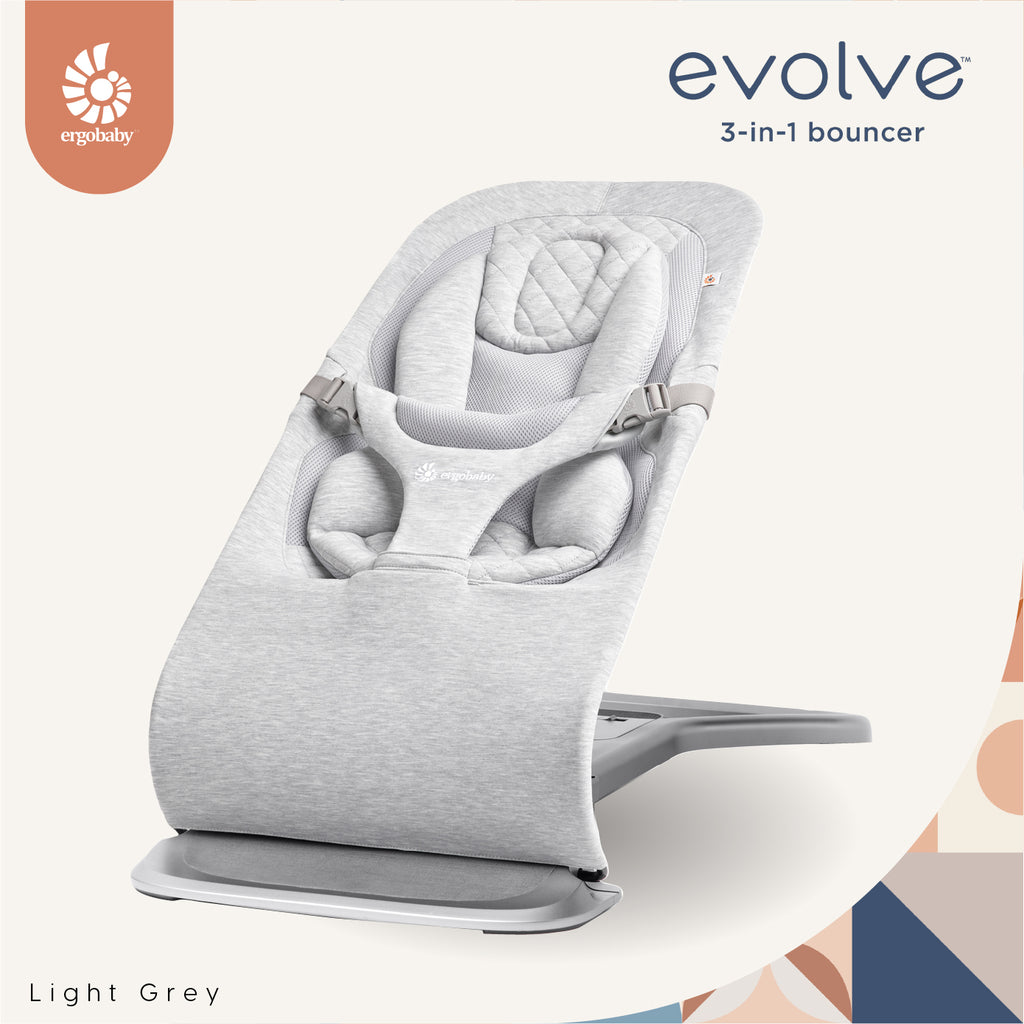 EVOLVE 3-IN-1 BOUNCER - LIGHT GREY